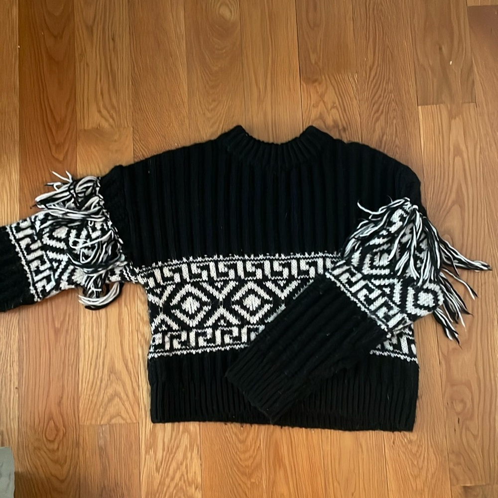 Fringe Sweater. Perfect for apres ski!